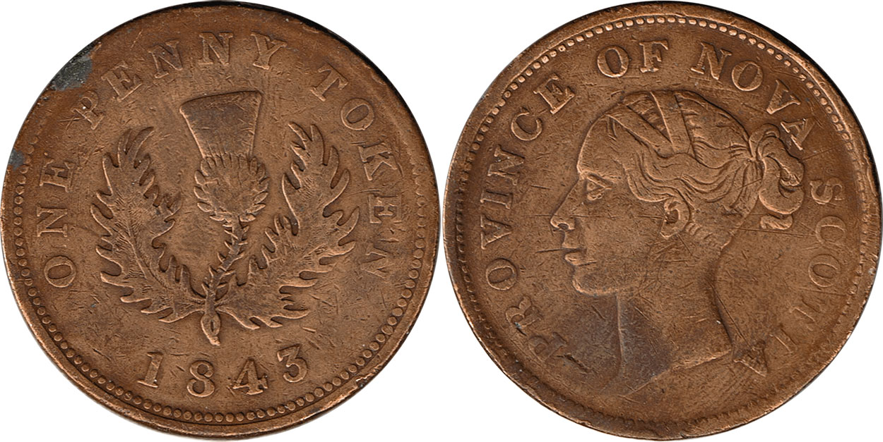 Nouvelle-Écosse - 1 penny 1843