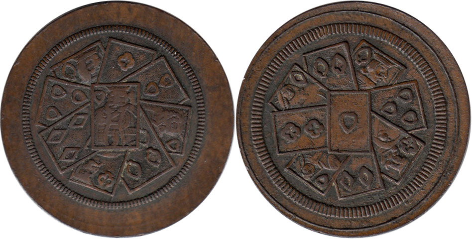 Playing cards - 1/2 penny 1870