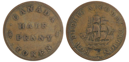 Public accomodation - 1/2 penny 1831