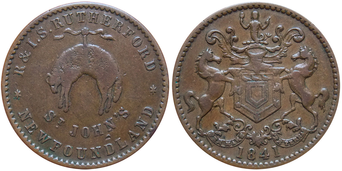 Rutherford Brothers - 1/2 penny - 1841