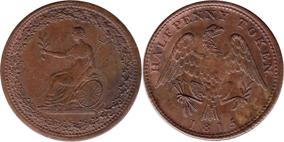 Spread Eagle - 1/2 penny 1815