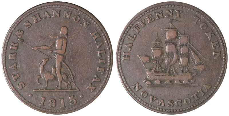 Starr & Shannon - 1/2 penny 1815