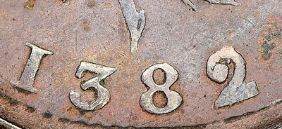 Thistle Nova Scotia Tokens Half Penny 1382