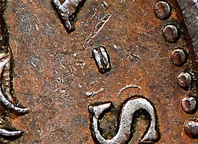 Thistle Nova Scotia Tokens Half Penny 1823 Hyphen
