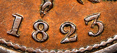 Thistle Nova Scotia Tokens Half Penny 1823