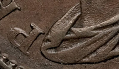 Thistle Nova Scotia Tokens Half Penny 1824 Far