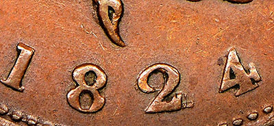 Thistle Nova Scotia Tokens Half Penny 1824