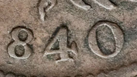 Thistle Nova Scotia Tokens Half Penny 1840