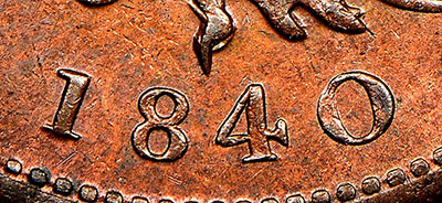 Thistle Nova Scotia Tokens Half Penny 1840