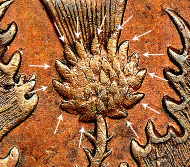 Thistle Nova Scotia Tokens Half Penny 1843