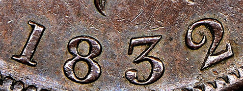 Thistle Nova Scotia Tokens Penny 1832
