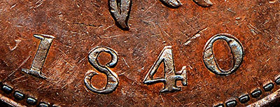 Thistle Nova Scotia Tokens Penny 1840