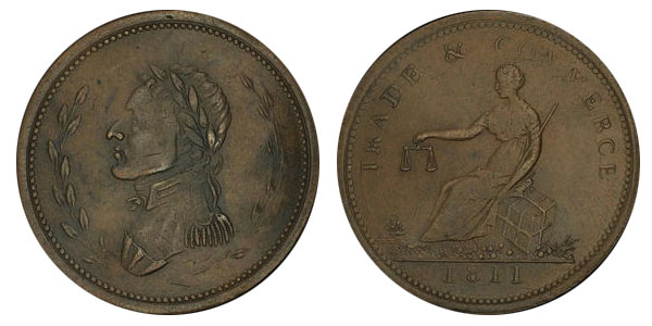 Trade & Commerce - 1/2 penny 1811