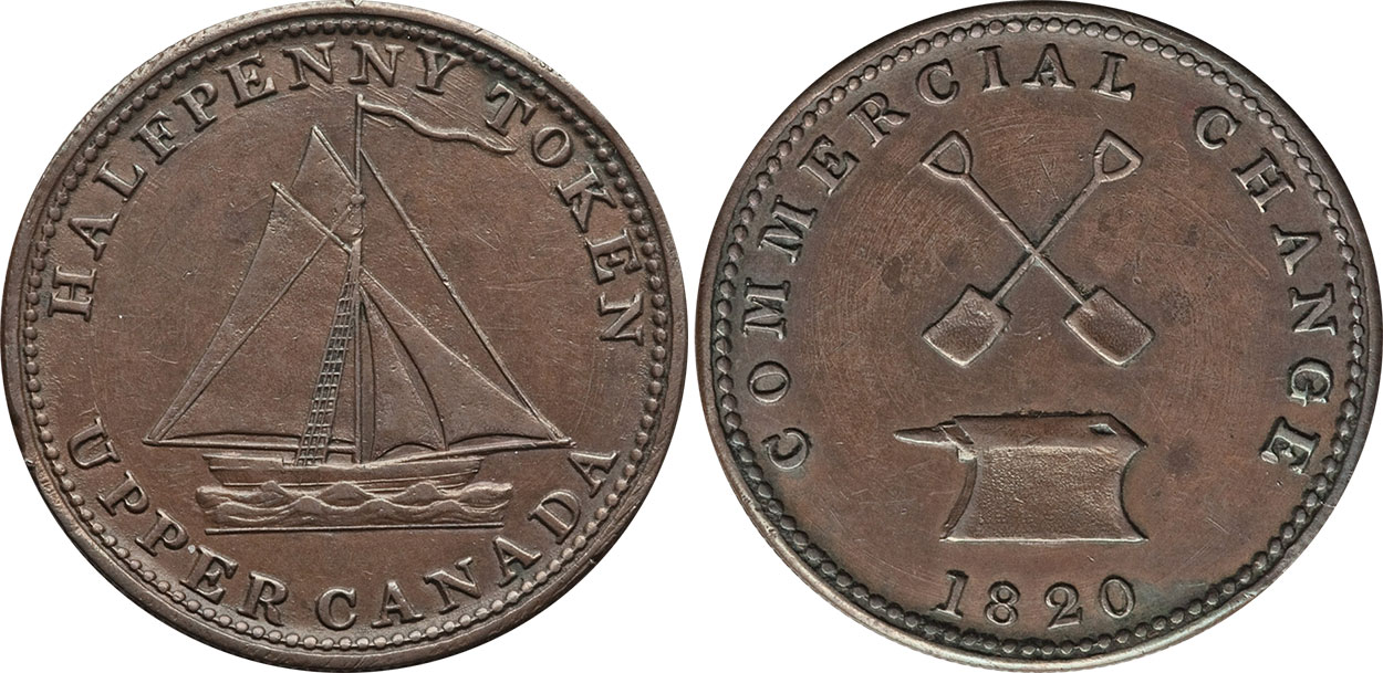 Commercial Change - 1/2 penny 1820