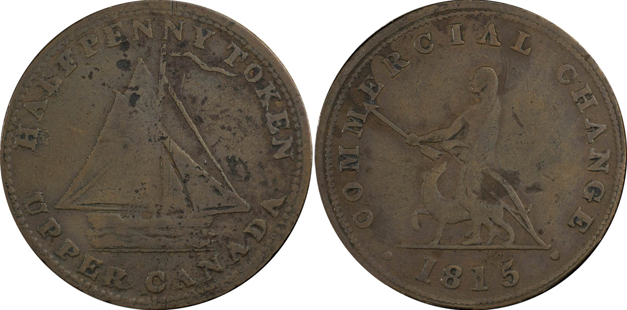 Commercial Change - 1/2 penny 1815