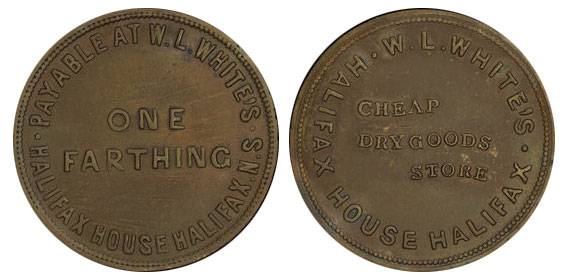 W.L. White - 1 farthing 1840