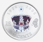 Pièce de 25 cents de 2006 - 80e anniversaire de sa majesté la Reine Elizabeth II