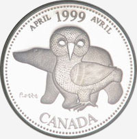 25 cents 1999 - April