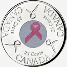 25 cents 2006 - Pink ribbon