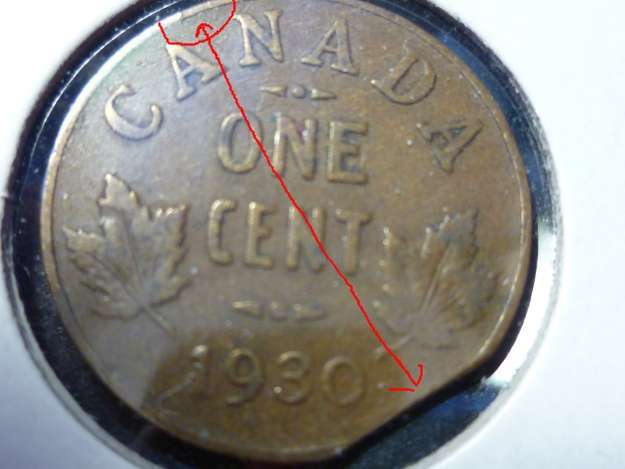1930 Canada Small Cent Penny Rare Key Date Nice Coin. 