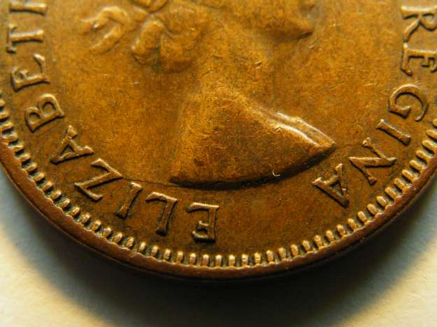 1953 NSF Non Shoulder Fold Penny One Coin From The Lot. 