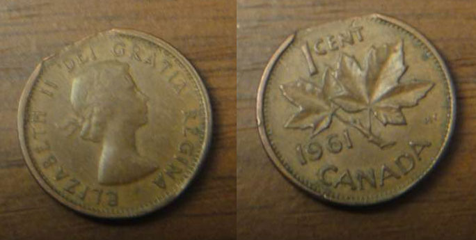 1961 Canadian Penny 