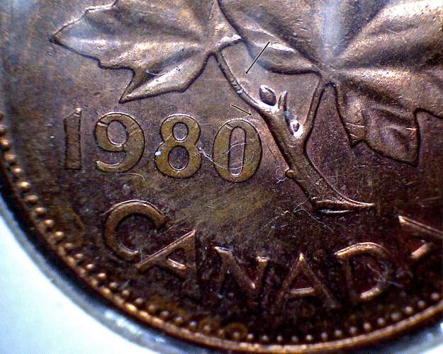 Lot of 3 1962 Hanging 2 Canada Small CentsBU Condition Die Clash Error 
