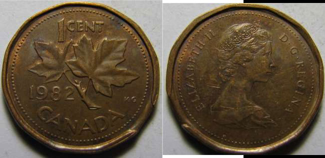 1982 CANADA 1 CENT PROOF-LIKE PENNY COIN 