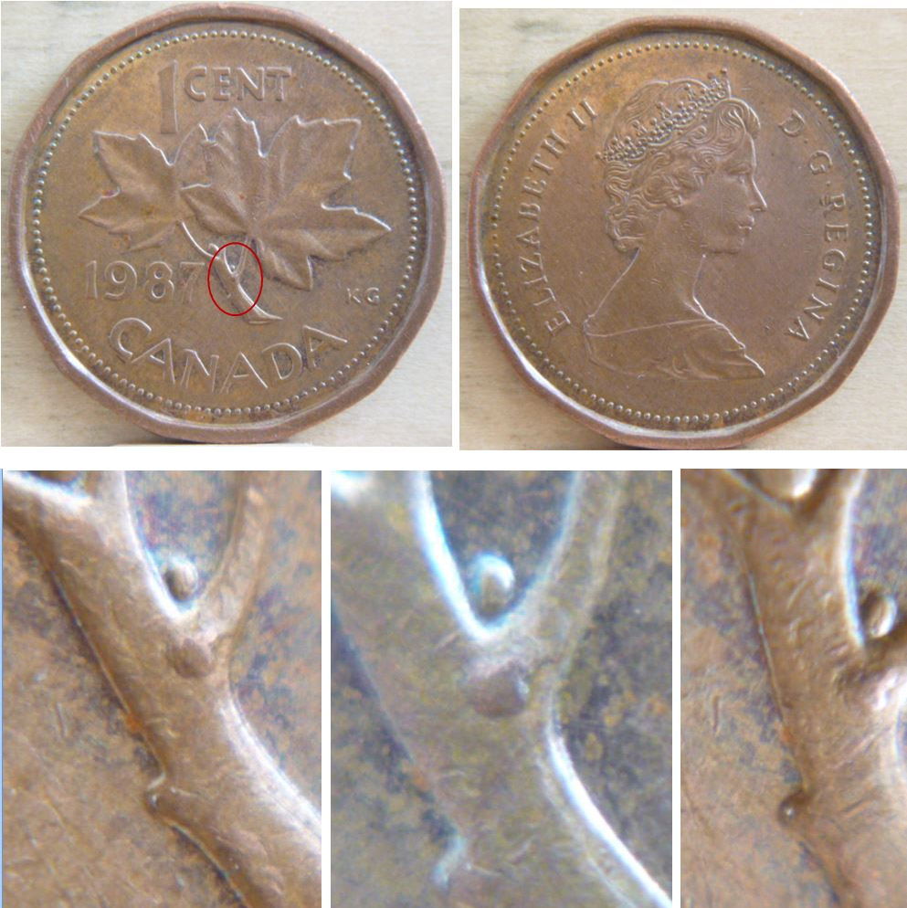 1987 CANADA 1 CENT PROOF-LIKE PENNY COIN 