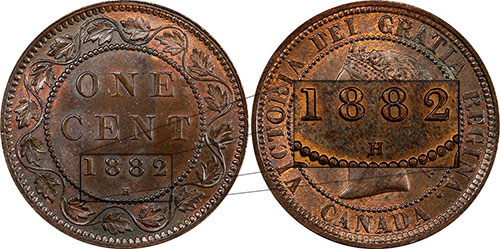 1 cent 1882 - H