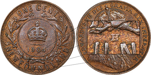 1 cent 1904 H Newfoundland