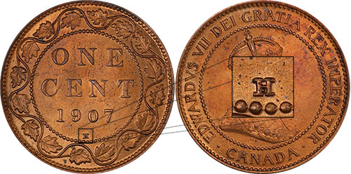 1 cent 1907 - H