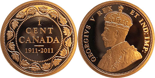 1 cent 1911-2011 - Proof - Canada