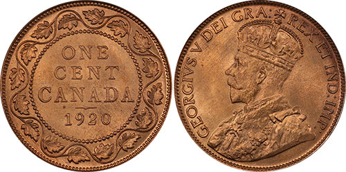 1 cent 1920 - Large