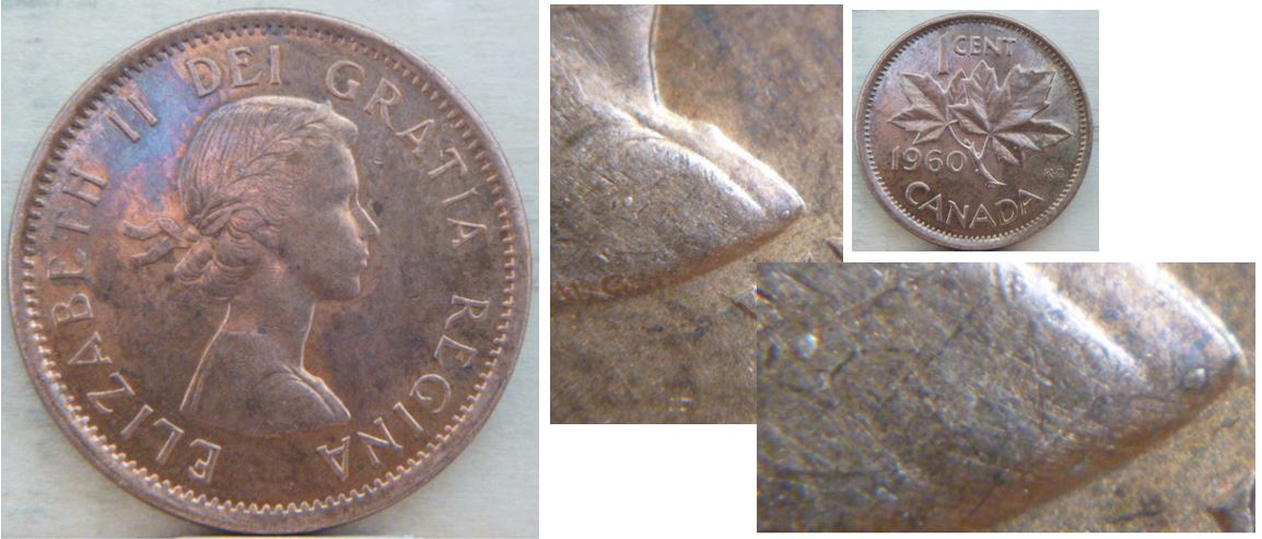 1960 Canada 1¢ Penny UNC 