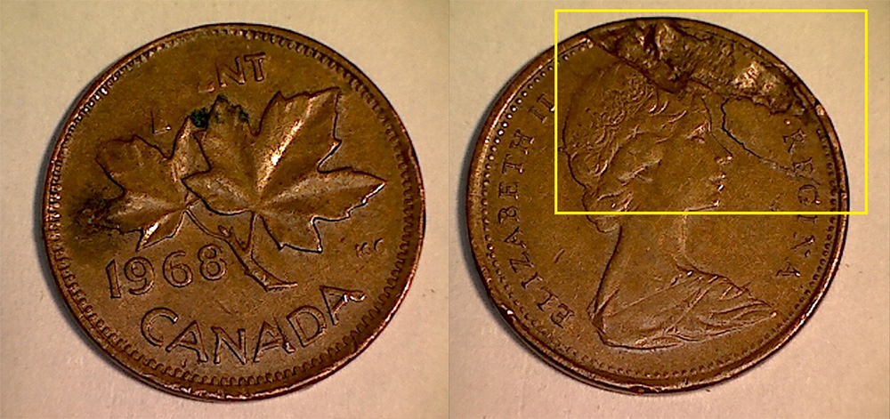 1968 Canada BU Penny One Coin From The Lot. 