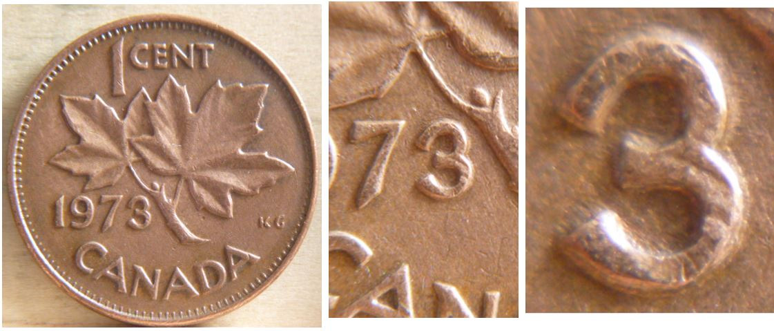 1973 Canada Proof Like QEII & Maple leaf One Cent Coin! 