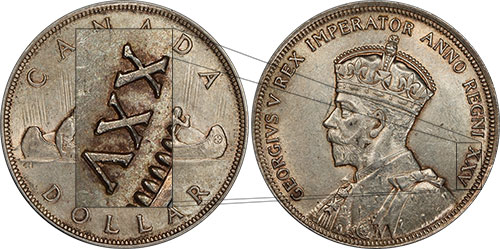1 dollar 1935 - Double XXV