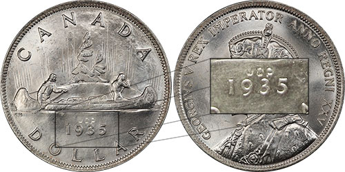 1 dollar 1935 - J.O.P. Type 1 - Joseph Patenaude