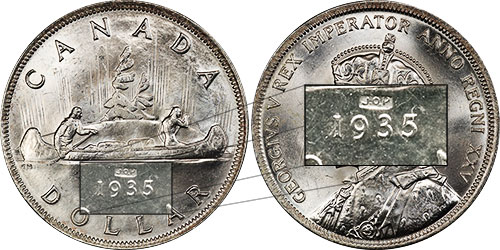 1 dollar 1935 - J.O.P. Type 2 - Joseph Patenaude