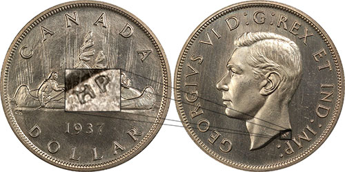 1 dollar 1937 - Double HP