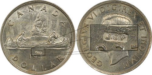 1 dollar 1937 - J.O.P. Type 2 - Joseph Patenaude