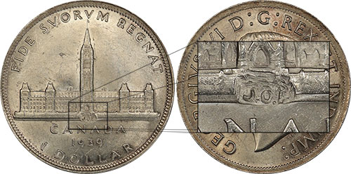 1 dollar 1939 - J.O.P. Type 2 - Joseph Patenaude