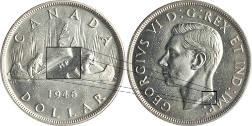 1 dollar 1946 - Double HP