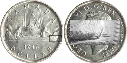 1 dollar 1946 - SWL - Short water lines