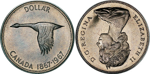 1 dollar 1967 - Coinage alignment