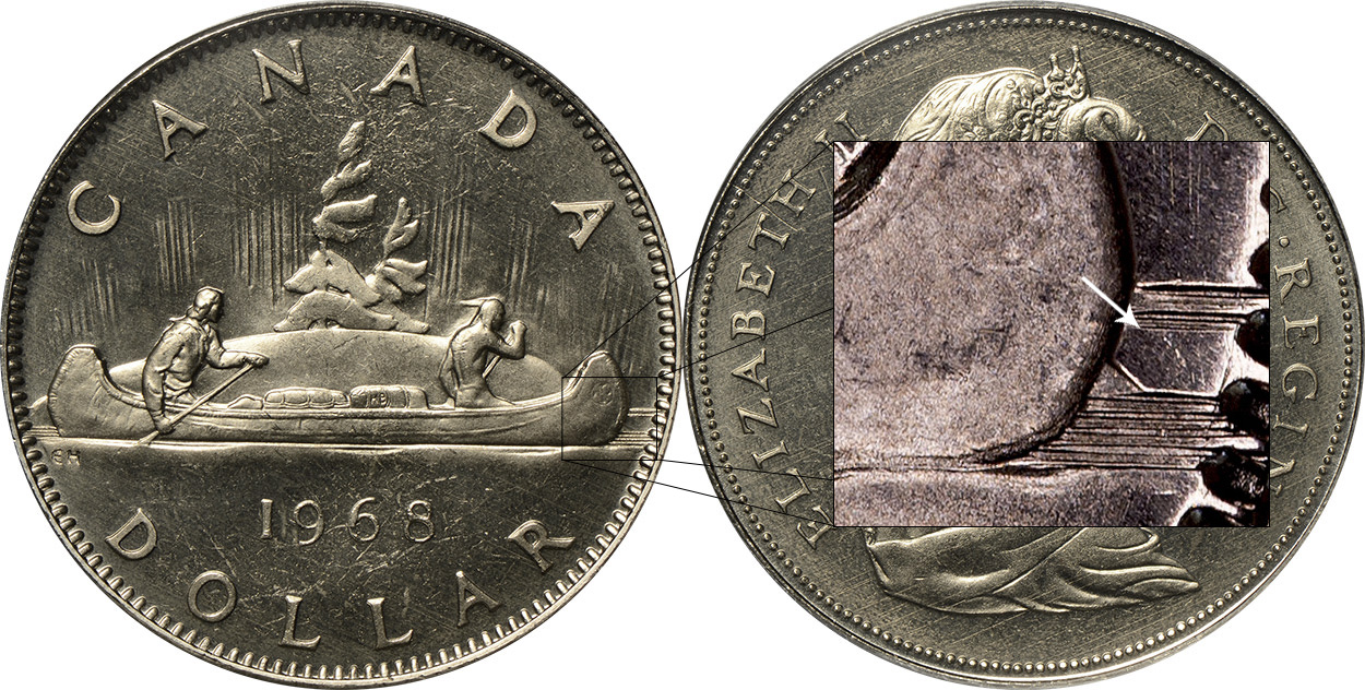 1968 $1 Uncirculated Canadian Nickel Dollar 