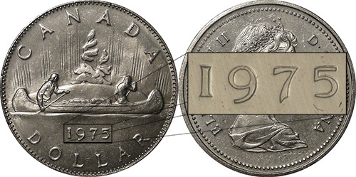 1 dollar 1975 - Double Date