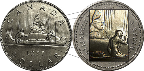 1 dollar 1975 - Island Lightning