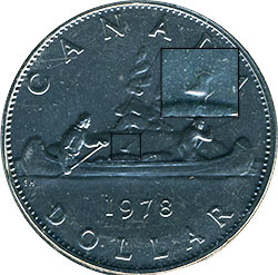 1 dollar 1978 - Double Die Reverse